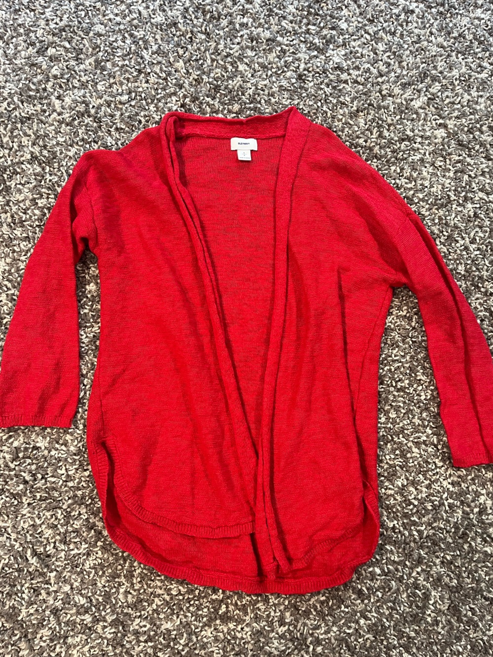 Old Navy Red Open-Front Women's Cardigan
